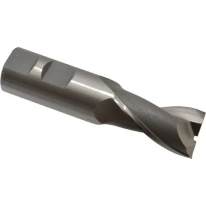 OSG 7/8, 1-1/2 LOC, 7/8 Shank Diam, 3-3/4 OAL, 2 Flute, Cobalt Square End Mill Single End, Uncoated, Spiral Flute, 30...